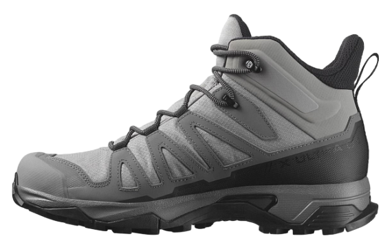 Кроссовки мужские Salomon X Ultra 4 Mid Gtx Sharkskin/Quiet Shade/Black - Фото 2 большая