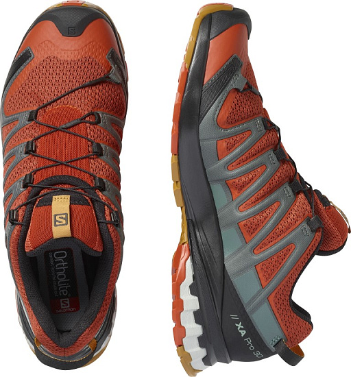 Кроссовки мужские Salomon Xa Pro 3D V8 Rooibos Tea/Black - Фото 4 большая