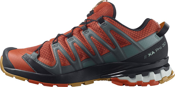 Кроссовки мужские Salomon Xa Pro 3D V8 Rooibos Tea/Black - Фото 5 большая