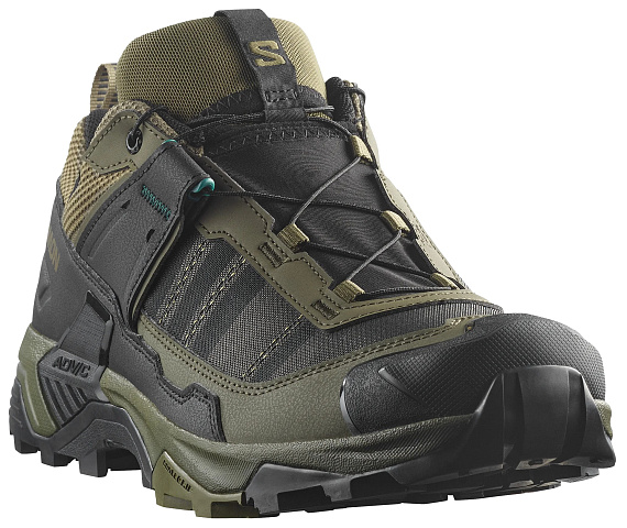 Кроссовки мужские Salomon X Ultra 5 Gtx Olive Night/Black/Bistro Green - Фото 5 большая