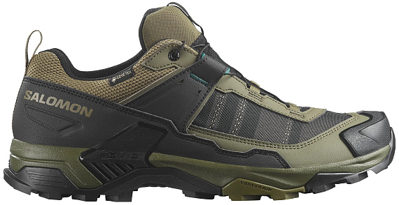 Кроссовки мужские Salomon X Ultra 5 Gtx Olive Night/Black/Bistro Green - Фото 1 большая