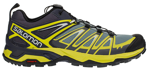Кроссовки мужские Salomon X Ultra 3 Lead/Gy/Acid Lime - Фото 1 большая