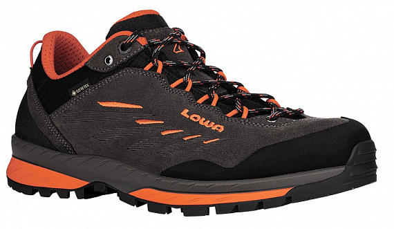 Кроссовки мужские Lowa Delago Gtx Lo Antracite/Flame - Фото 1 большая