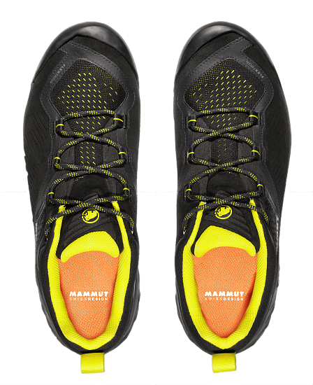 Кроссовки мужские Mammut Sapuen Low Gtx Black/Dark Radiant - Фото 2 большая