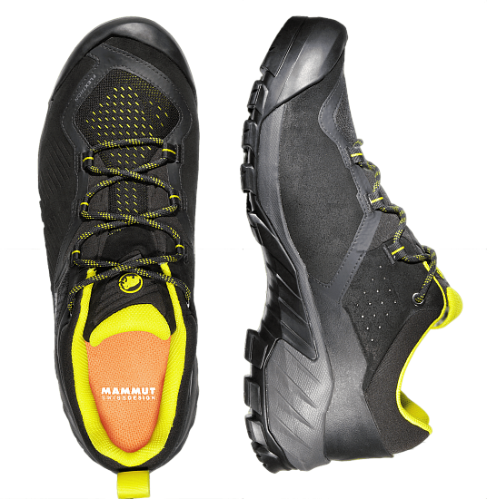 Кроссовки мужские Mammut Sapuen Low Gtx Black/Dark Radiant - Фото 3 большая
