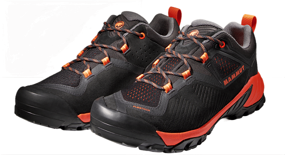 Кроссовки мужские Mammut Sapuen Low Gtx Black/Hot Red - Фото 3 большая