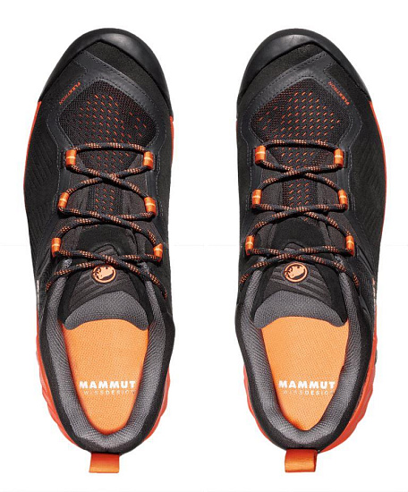 Кроссовки мужские Mammut Sapuen Low Gtx Black/Hot Red - Фото 4 большая