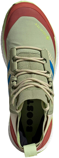 Кроссовки мужские Adidas Terrex Free Hiker Gtx Magic Lime/Blue Rushr/Pulse Lime - Фото 2 большая