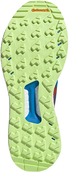 Кроссовки мужские Adidas Terrex Free Hiker Gtx Magic Lime/Blue Rushr/Pulse Lime - Фото 3 большая