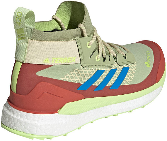 Кроссовки мужские Adidas Terrex Free Hiker Gtx Magic Lime/Blue Rushr/Pulse Lime - Фото 5 большая
