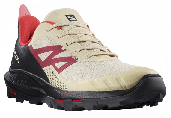 Кроссовки мужские Salomon Outpulse Gtx Bleached Sand/Bla - Фото 1 большая