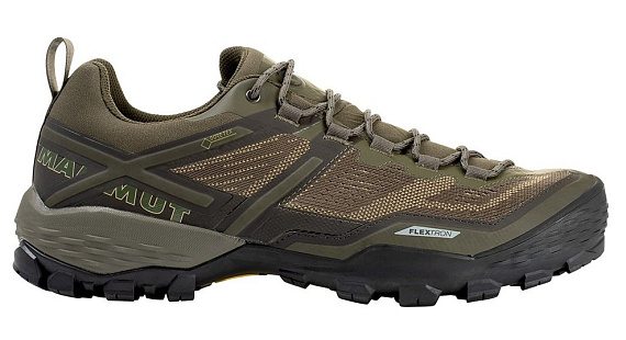Ботинки мужские Mammut Ducan Low GTX Olive/Dark Olive - Фото 1 большая