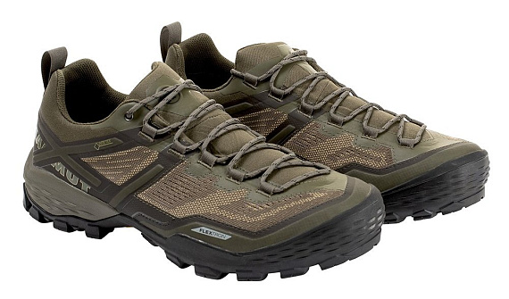 Ботинки мужские Mammut Ducan Low GTX Olive/Dark Olive - Фото 2 большая