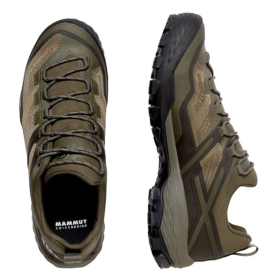 Ботинки мужские Mammut Ducan Low GTX Olive/Dark Olive - Фото 3 большая