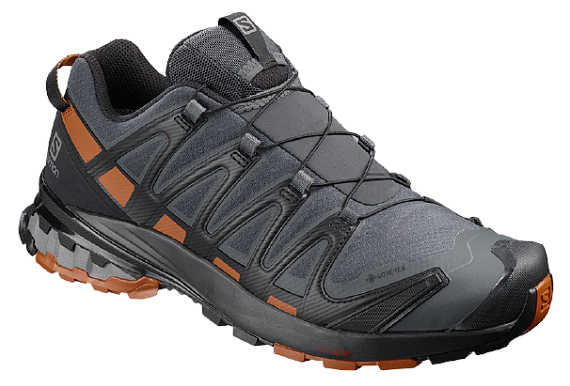 Кроссовки мужские Salomon Xa Pro 3D V8 GTX Ebony/Caramel - Фото 1 большая