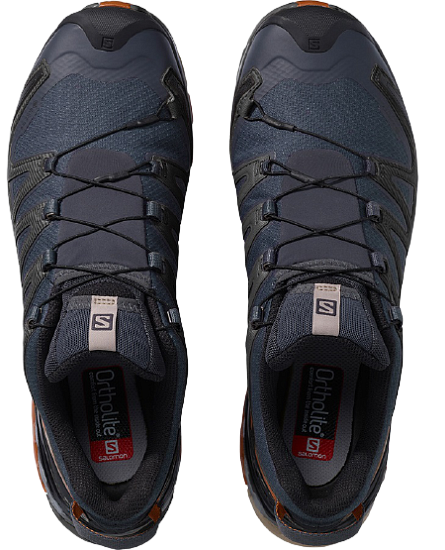 Кроссовки мужские Salomon Xa Pro 3D V8 GTX Ebony/Caramel - Фото 4 большая