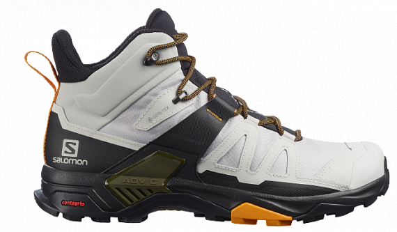Ботинки мужские Salomon X Ultra 4 Mid Gtx LunRoc/Mgnt/Bu - Фото 1 большая