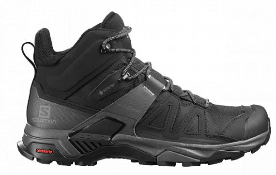Ботинки мужские Salomon X Ultra 4 Mid GTX Black/Mgnt/Pearl - Фото 1 большая