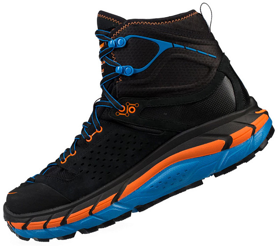 Кроссовки мужские Hoka Tor Ultra Hi WP Antracite/Orange Clown Fish - Фото 4 большая