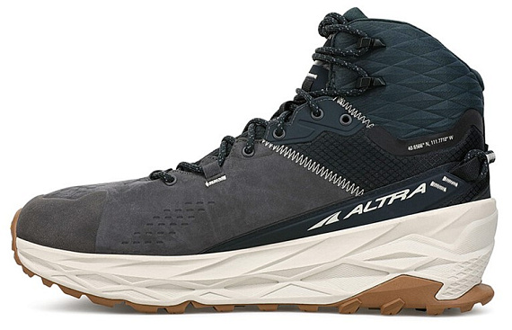 Кроссовки мужские Altra Olympus 5 Hike Mid Gtx Black/Gray - Фото 2 большая