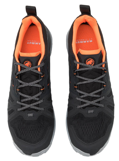 Кроссовки мужские Mammut Saentis Low Gtx Black-Vibrant Orange - Фото 4 большая