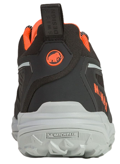 Кроссовки мужские Mammut Saentis Low Gtx Black-Vibrant Orange - Фото 9 большая