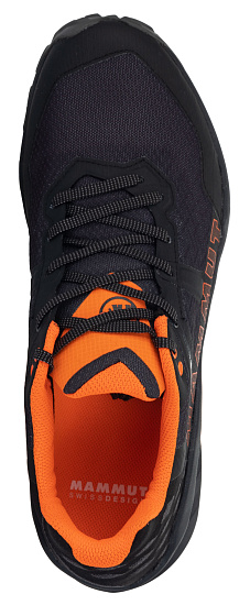 Кроссовки мужские Mammut Sertig II Low Gtx Black-Vibrant Orange - Фото 2 большая