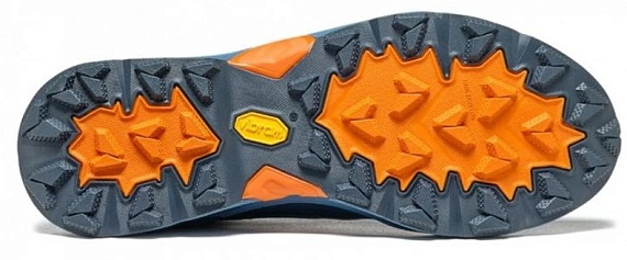 Кроссовки мужские Garmont 9.81 Engage Corsair Blue/Persimmon Orange - Фото 3 большая