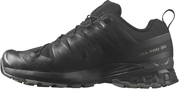 Кроссовки мужские Salomon Xa Pro 3D V9 Wide Black/Phantom/Pewter - Фото 3 большая