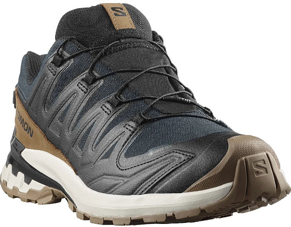 Кроссовки мужские Salomon Xa Pro 3D V9 Gtx Lifelong Black/Coyote Brown/Vanilla Ice - Фото 5 большая