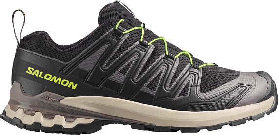 Кроссовки мужские Salomon Xa Pro 3D V9 Black/Dark Gull Gray/Acid Lime - Фото 1 большая