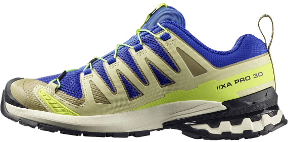 Кроссовки мужские Salomon Xa Pro 3D V9 Bluing/Bog/Acid Lime - Фото 3 большая