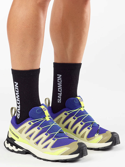 Кроссовки мужские Salomon Xa Pro 3D V9 Bluing/Bog/Acid Lime - Фото 4 большая