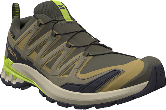 Кроссовки мужские Salomon Xa Pro 3D V9 Gtx Grape Leaf/Aloe/Acid Lime - Фото 3 большая