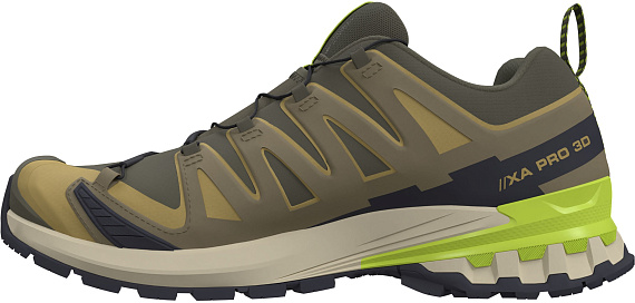 Кроссовки мужские Salomon Xa Pro 3D V9 Gtx Grape Leaf/Aloe/Acid Lime - Фото 6 большая