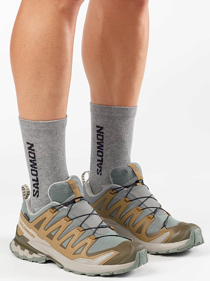 Кроссовки мужские Salomon Xa Pro 3D V9 Gtx Sedona Sage/Plantation/Paloma - Фото 4 большая