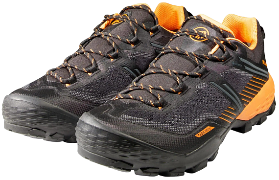 Кроссовки мужские Mammut Ducan II Low Gtx Black/Dark Tangerine - Фото 2 большая