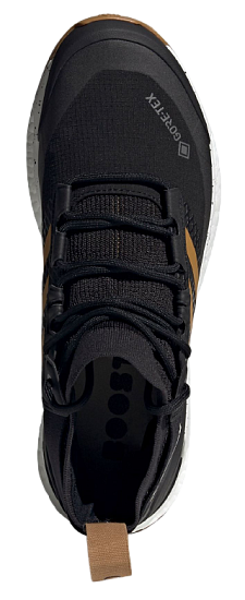 Кроссовки мужские Adidas Terrex Free Hiker Gtx Core Black/Mesa/Crystal White - Фото 2 большая