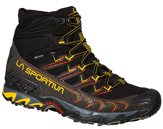Кроссовки мужские La Sportiva Ultra Raptor II Mid Gtx Black/Yellow - Фото 6 большая
