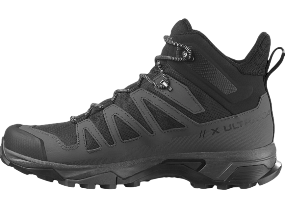 Кроссовки мужские Salomon X Ultra 4 Mid Gtx Black/Magnet/Pearl Blue - Фото 5 большая