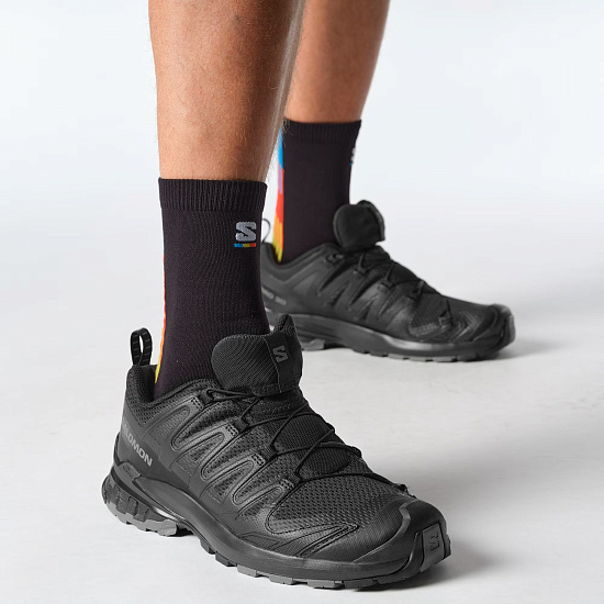 Кроссовки мужские Salomon Xa Pro 3D V9 Black/Phantom/Pewter - Фото 6 большая
