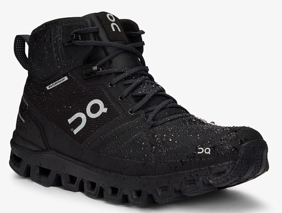 Кроссовки мужские On Cloudrock Waterproof All Black - Фото 2 большая