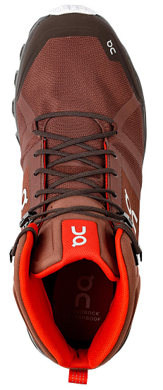 Кроссовки мужские On Cloudrock Waterproof Cocoa/Red - Фото 5 большая