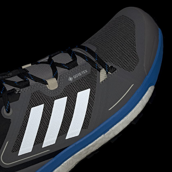 Кроссовки мужские Adidas Terrex Skychaser Gtx 2.0 Grey Three/Grey Two/Blue Rush - Фото 11 большая