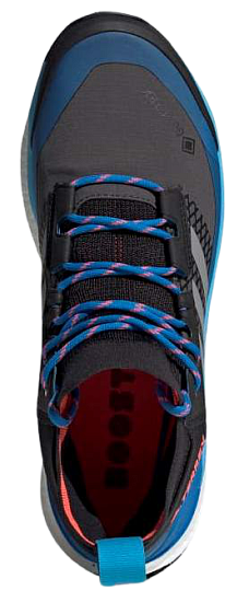 Кроссовки мужские Adidas Terrex Free Hiker Gtx Grey Six/Grey Three/Blue Rush - Фото 2 большая