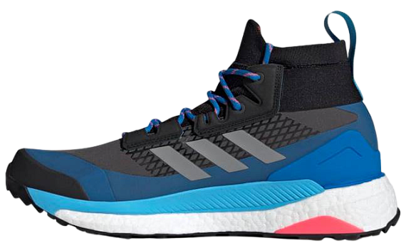 Кроссовки мужские Adidas Terrex Free Hiker Gtx Grey Six/Grey Three/Blue Rush - Фото 6 большая