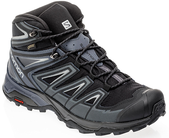 Кроссовки мужские Salomon X Ultra Mid 3 GTX Bk/India Ink - Фото 5 большая
