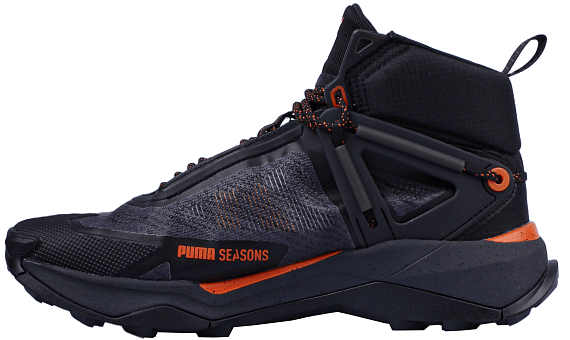 Кроссовки мужские Puma Explore Nitro Mid Gtx Black/Gray/Flame Flicker - Фото 2 большая