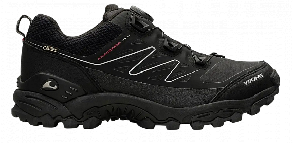 Кроссовки мужские Viking Anaconda 4x4 Low Gtx Boa Black/ Orange Hiking - Фото 1 большая
