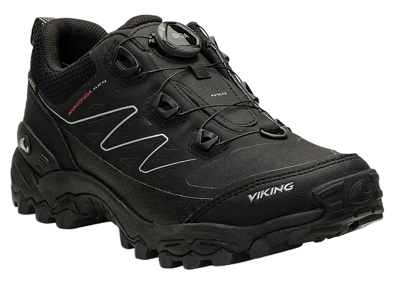 Кроссовки мужские Viking Anaconda 4x4 Low Gtx Boa Black/ Orange Hiking - Фото 3 большая